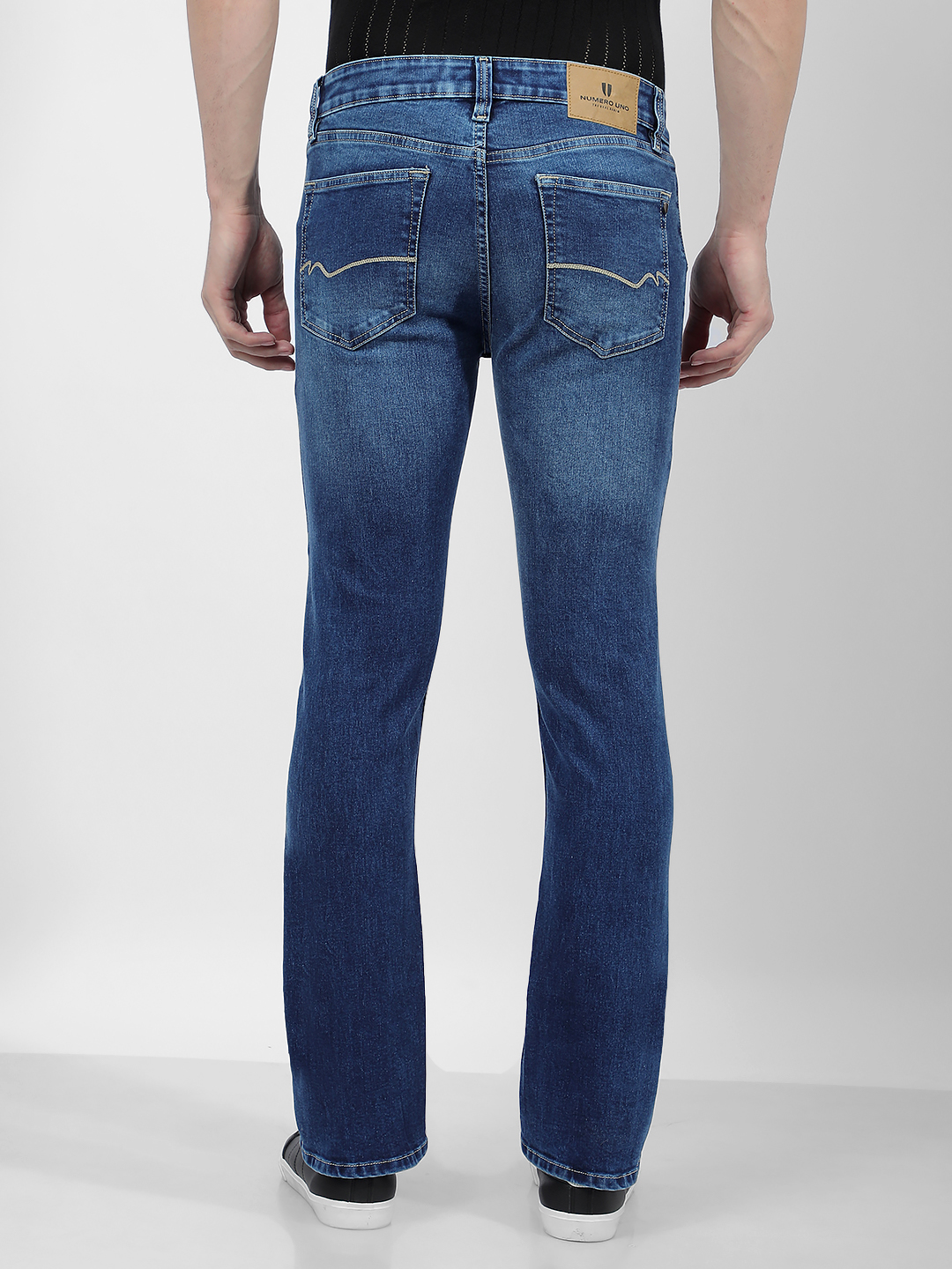 Numero Uno Men Faded Blue Jeans